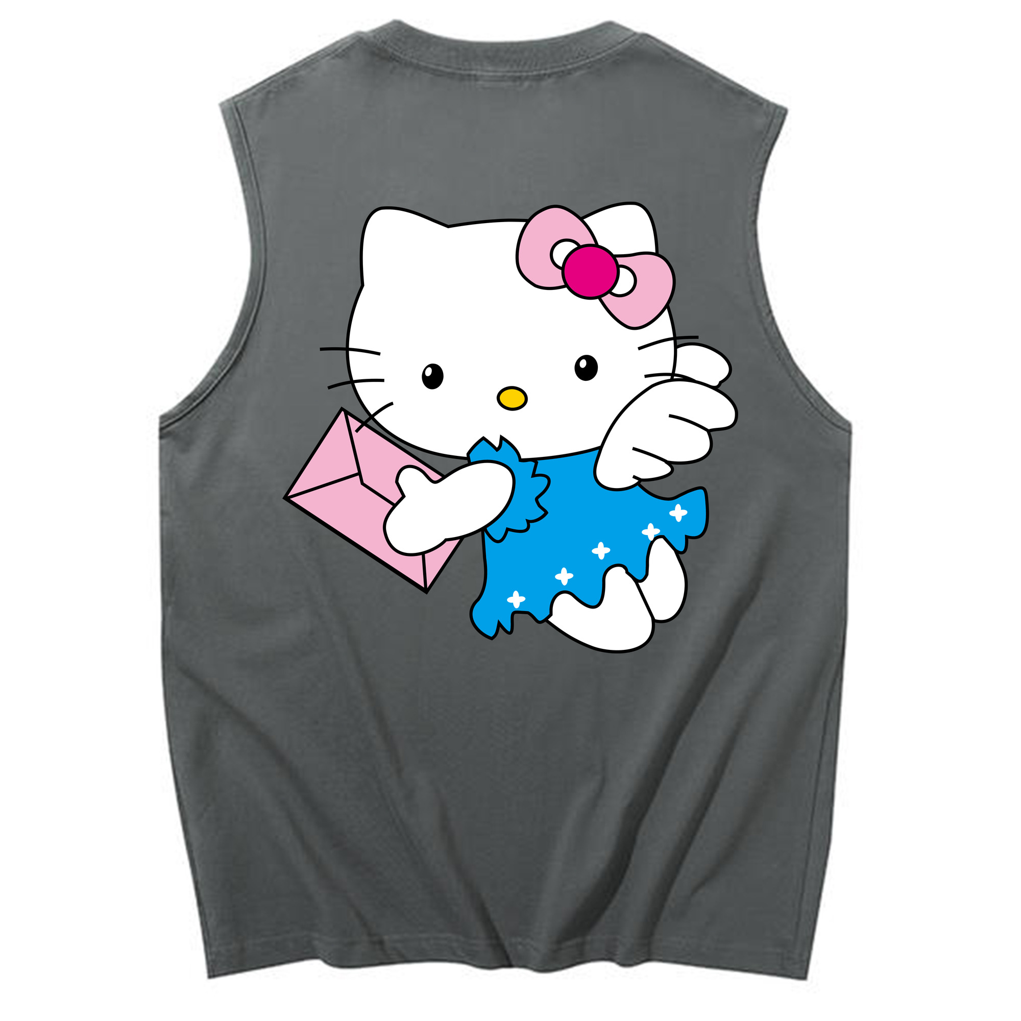 （画像用） Hello Kitty ハローキティ コットン100％タンクトップ（背面プリント）